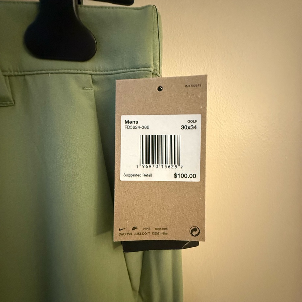 Nike Dri-Fit Green Golf Pant NWT - Picture 2 of 7
